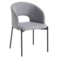 Étkezőszék, szürke/fekete, LONKA