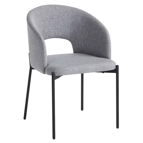Étkezőszék, szürke/fekete, LONKA