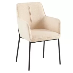 Design fotel, bézs/fekete, REMOND