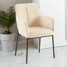 Design fotel, bézs/fekete, REMOND