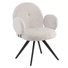 Forgószék, világosszürke/fekete, VASALA