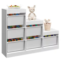 Polcállvány piramis, fehér, TRINIS