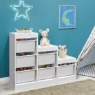 Polcállvány piramis, fehér, TRINIS