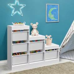 Polcállvány piramis, fehér, TRINIS