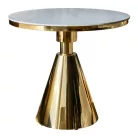 Étkezőasztal, arany/fehér márvány, GREIS TYP 1