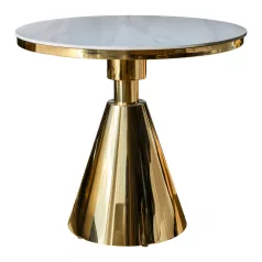 Étkezőasztal, arany/fehér márvány, GREIS TYP 1