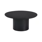 Dohányzóasztal, fekete, átmérő 80 cm, MAHIR TYP 2