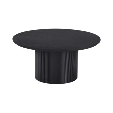 Dohányzóasztal, fekete, átmérő 80 cm, MAHIR TYP 2