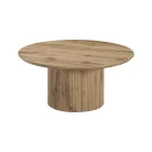 Dohányzóasztal, tölgy, átmérő 80 cm, MAHIR TYP 2