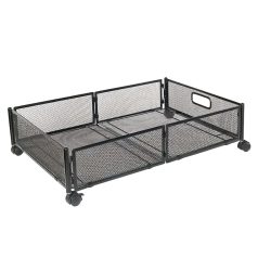 Ágy alatti rendszerező kerekekkel, fekete, TOMKO TYP 1