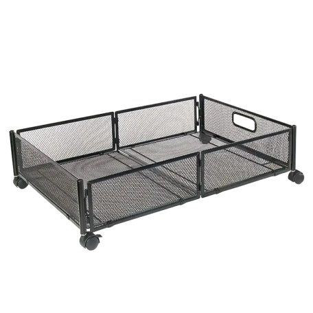 Ágy alatti rendszerező kerekekkel, fekete, TOMKO TYP 1