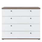 Komód, canyon fenyő/sonoma trüffel tölgy, TEINA KOM4S