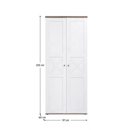 Szekrény, canyon fenyő/sonoma trüffel tölgy, TEINA SZF2D007