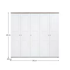 Szekrény, canyon fenyő/sonoma trüffel tölgy, TEINA SZF5D