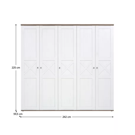 Szekrény, canyon fenyő/sonoma trüffel tölgy, TEINA SZF5D