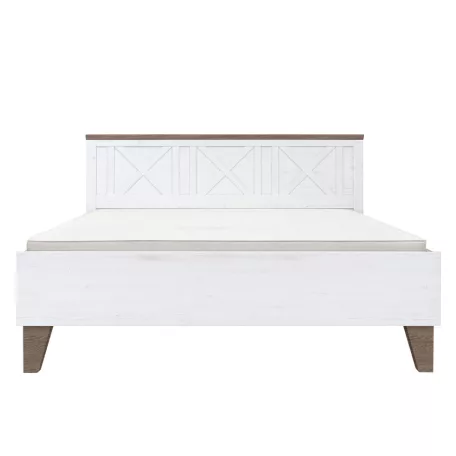 Ágy ágyráccsal, 160x200, canyon fenyő/sonoma trüffel tölgy, TEINA