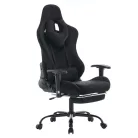 Irodai/gamer szék, fekete Velvet szövet, SALOP