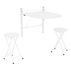 Étkezőgarnitúra 1+2, fehér, AMADEO NEW