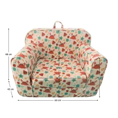 Kinyitható babzsák, színes, KIDY