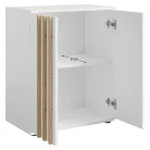 Komód, 2D, fehér/artisan tölgy, TOLIS TYP 1