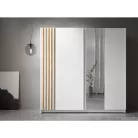 Szekrény, 2D-200, fehér/artisan tölgy, BAJADERO TYP 2