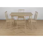 Étkezőgarnitúra 1+4, természetes bükk, SENDO