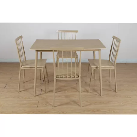 Étkezőgarnitúra 1+4, természetes bükk, SENDO