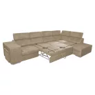 Ülőgarnitúra, bézs, jobbos, MALAGA BIG