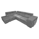 Ülőgarnitúra, szürke, balos, MALAGA