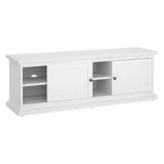 TV-asztal, fehér, PARIS 77810
