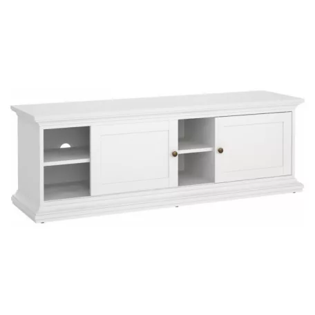 TV-asztal, fehér, PARIS 77810