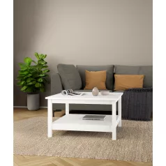 Dohányzóasztal, fehér, PARIS 79667