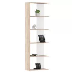 Polcállvány, sonoma tölgy/fehér, AGATIO