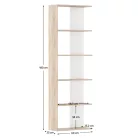 Polcállvány, sonoma tölgy/fehér, AGATIO