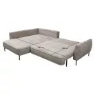 Sarokkanapé, szürkésbézs Taupe, balos, MURIEL ROH