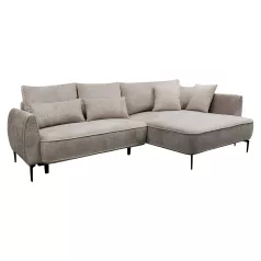 Sarokkanapé, szürkésbézs Taupe, jobbos, MURIEL ROH