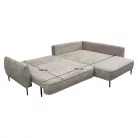 Sarokkanapé, szürkésbézs Taupe, jobbos, MURIEL ROH