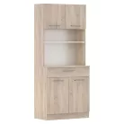 Négyajtós szekrény, sonoma tölgy, DOMIS NEW