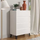 Komód, fehér, BOGAN NEW 4S70