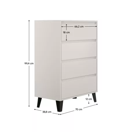 Komód, cashmere, BOGAN NEW 4S70