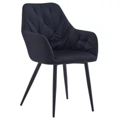 Design fotel, fekete Velvet szövet, VERIO NEW