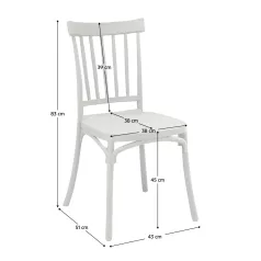 Rakásolható szék, szürkésbarna Taupe, SAZEN