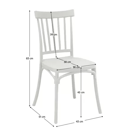 Rakásolható szék, szürkésbarna Taupe, SAZEN