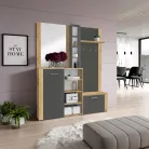 Előszobai készlet, artisan tölgy/grafit, FANDU