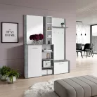 Előszobai készlet, fehér/ beton, FANDU