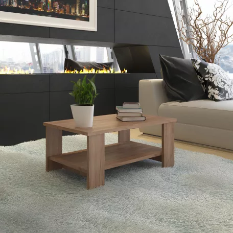 Dohányzóasztal, craft dunkel tölgy, BERNARDO