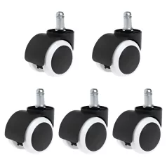 Kerék, 5 db-os szett, fekete/fehér, KOLIESKO TYP 2