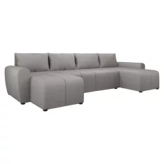 Univerzális ülőgarnitúra, szürke, DELIN U UNI