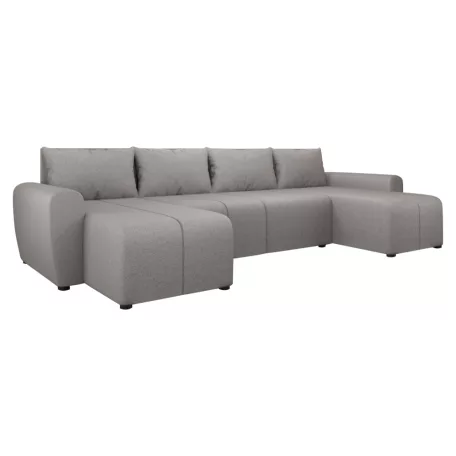 Univerzális ülőgarnitúra, szürke, DELIN U UNI