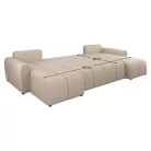 Univerzális ülőgarnitúra, bézs, DELIN U UNI